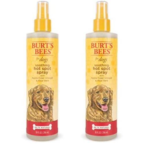 Burts Bees for Dogs Hot Spot Shampoos and Sprays Soothing Hot Spot Shampoo and Hot Spot Spray with Apple Cider Vinegar and Aloe Vera