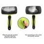 Self Cleaning Pet Comb Set For Hair Removal And Carding, Hair Removal Beauty Tools For Dogs, Cats and Pets - Gently Remove Long and Loose Underlay, Mats and tangled hair, Green