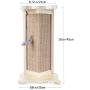 MOUOGO Corner cat Scratcher, Couch Corner Protectors for Cats, Natural Wood Scratching Posts for Protect Sofas and Other Furniture