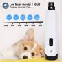 MIPAWS Dog Nail Clippers with Grinder Upgraded Set, 2-Speed Electric Rechargeable Pet Nail Trimmer and Professional Pet Nail Clipper, Paws Grooming & Smoothing for Small Medium Large Dogs Cats