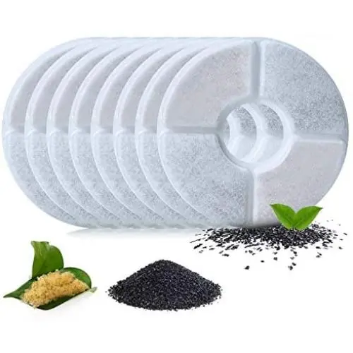 Pidsen Cat Water Fountain Filters, Pet Fountain Filter Triple Filtration System Replacement Filter, Concentrated Carbon Technology Filters for Automatic Flower Water Dispenser Pidsen Cat Water Fountain Filters, Pet Fountain Filter Triple Filtration System Replacement Filter, Concentrated Carbon Technology Filters for Automatic Flower Water Dispenser