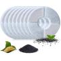 Pidsen Cat Water Fountain Filters, Pet Fountain Filter Triple Filtration System Replacement Filter, Concentrated Carbon Technology Filters for Automatic Flower Water Dispenser