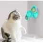 Eoncore Windmill Cat Toys Cat Scratcher Toothbusher Rolling Kitten Toys with Suction Cup Indoor Pet Toys Build-in Detachable Spinning Led Light