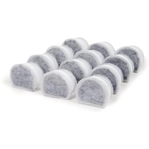 PetSafe Drinkwell Replacement Carbon Filters Compatible with PetSafe Ceramic and Stainless Steel Pet Fountains, for Water Dispensers, 4 Pack - PAC00-13906, 12 Pack - PAC00-16151