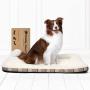 Fluffy Care Dog Bed Crate Pad Mat Pet Bed Puppy Bed Mat Mattress Kennel Pads 24 30 36 42 inch for Large Medium Small Dogs Cats Machine Washable Super Soft Cozy Non-Slip Bottom