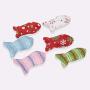 ocijf179 Pet Toy 3Pcs Christmas Series Funny Interactive Simulated Fish Cat Toys Pet Supplies - Random Color 3pcs