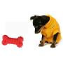 Pet Supplies Large Rubber Vocal Bone-Shaped Missing Food Toy Clean Tooth Bone Leakage Food Ball
