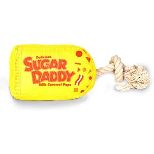 Our Pets Plush Toss & Retrieve Candy Dog Toy Dubble Bubble