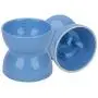 Super Design Ceramics Raised Slow Feeder Dog Bowl, Porcelain Elevated Dog Feeder for Food and Water, Less Regurgitating and Vomiting