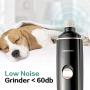 rabbitgoo Dog Nail Grinder Electric Nail Trimmer Quiet Rechargeable Pet Nail File Gentle Painless Paws Grooming Trimming Smoothing for Small Medium Dogs Cats Rabbit Puppies Portable Nail Claw Clippers
