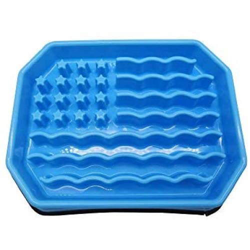 ROFTEK feeder dog bowl, interesting slow feeding interactive extended extension stop puzzle dog bowl, healthy diet weight loss pet dog slow feeding bowl, anti-swallowing dog bowl, pet bowl Slow feeder