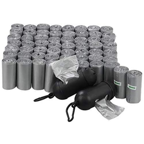 Readsky 1200 Counts Dog Poop Bags with 2 dispensers, Gray