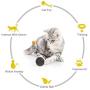 Ikebana Cat Toys for Indoor Cats, Catnip Balls and Cat Wand Can be Used Interchangeably, Stimulate The Hunting Characteristics of Cats/Kittens and Enhance Their Agility