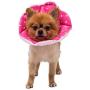 WZ PET Adjustable Dog Cat Cone,Soft Recovery Cat Cone Collar,Dog Protective Collar for Cats Surgery,Pink,Small,Medium