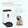 PETLIKE 4L Pet Feeder,Automatic Pet Dog and Cat Feeder, Auto Pet Feeder Food Dispenser with Distribution Alarms, Portion Control, Voice Recorder, Programmable Timer