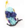 Botanical Pets Catnip Cat Toy Blue Mouse Handmade with Natural Fiber Eco-Friendly Fun Texture & Dental Health Toy for Cats