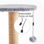 Cat Tree, Cat Play Tower, Kitten Condo, Pet Activity Center, Sisal Scratching Post with Condo, Basket and Plush Ramp