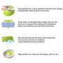 AINAAN Dog Feeder Slow Eating Pet Bowl Eco-Friendly Durable Non-Toxic Preventing Choking Healthy Design （Green）