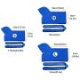Uheng Pet Dog Cat Bathrobe 400gsm Microfiber Quickly Absorbing Water Bath Towel