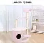 LXHONG Cat Activity Tree Bouncy Ball Observation Deck Three-Story Platform Cat Activity Tree Big cat Tower Sisal Living Room Balcony