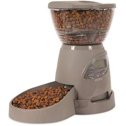 Petmate Portion Right Programmable Dog and Cat Feeder 2 Sizes Brushed Nickel