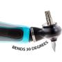 Vets Pride USA 2-in-1 Deshedding Comb & Undercoat Rake - Flexible Neck Bends Up to 30° - Grooming Tool with Deshedder Brush & Rake for Dematting - Detangler That Removes Both Matted & Shedding Hair