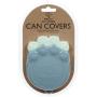 ORE Pet Pet Can Cover - Lt Blue & Blue - 2 Count