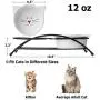 Y YHY Ceramic Raised Cat Bowls, Cat Food or Water Bowls, Double Cat Dishes with Metal Stand, Cute Cat Ear Design, 12 Ounces Y YHY Ceramic Raised Cat Bowls, Cat Food or Water Bowls, Double Cat Dishes with Metal Stand, Cute Cat Ear Design, 12 Ounces