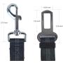 Pokiphip Adjustable Pet Dog Cat Car Seat Belt Safety Leads Vehicle Seatbelt Harness, Vehicle Car Seatbelt Harness for Pets with Elastic Nylon Bungee Buffer for Shock Attenuation