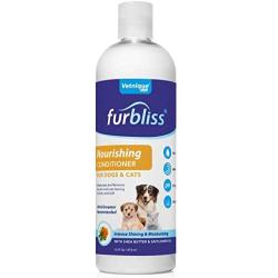 VETNIQUE LABS Furbliss Nourishing Dog Conditioner - Intense Shine & Moisturizing, Hydrating Detangler with Shea Butter & Safflower Oil Pure Bliss with Furbliss