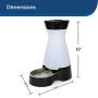 PetSafe Healthy Pet Gravity Food or Water Station, Automatic Dog and Cat Feeder or Water Dispenser, Small, Medium, Large