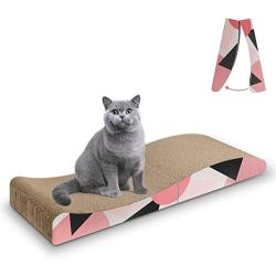 ComSaf MSBC Cat Scratcher Cardboard,Corrugated Scratch Pad, Cat Scratcher Lounge Bed for Furniture Protection, Cat Training Toy