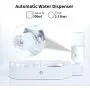 Double Dog Cat Bowls, Gravity Food and Water Bowl, Pet Automatic Drinking Dispenser Detachable Transparent Glass Feeder Bowls No-Spill Raised Bowl for Small Dogs and Cats Double Dog Cat Bowls, Gravity Food and Water Bowl, Pet Automatic Drinking Dispenser Detachable Transparent Glass Feeder Bowls No-Spill Raised Bowl for Small Dogs and Cats