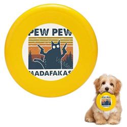Pet Frisbee Flying Disc Dog Toy - Multifunction Cat Pew Pew Madafakas Vintage