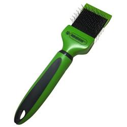 Pixikko Double Sided Flexible Head Slicker Brush for Cats & Dogs Daily Grooming