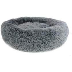 Ultra Plush Shaggy Round Donut Dog Pet Bed