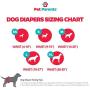 Pet Parents Washable Dog Diapers (3pack) of Doggie Diapers, Color: Princess, Extra Large Dog Diapers