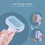 Self Cleaning Slicker Brush– Gently Removes Mats and Tangled Hair, The Professional Grooming Brush for Dogs and Cats with Short, Middle, Long Hair