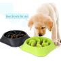 JASGOOD Dog Feeder Slow Eating Pet Bowl Eco-Friendly Durable Non-Toxic Preventing Choking Healthy Design Bowl for Dog Pet(2 Pack)