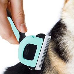 Meric Hair Deshedding Brush for Dogs, Pet Grooming Tool, Stainless Steel Blades, 3-Minutes to Groom, 1-pc