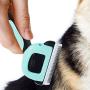 Meric Hair Deshedding Brush for Dogs, Pet Grooming Tool, Stainless Steel Blades, 3-Minutes to Groom, 1-pc