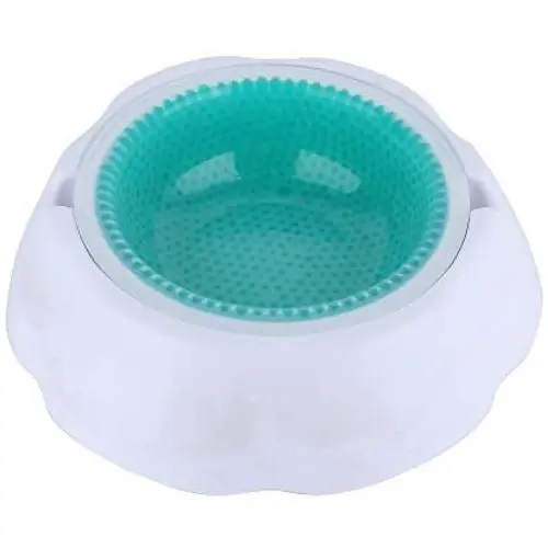 Ouzen Chilled Pet Cool Fresh Water Bowl for Dogs,Keeps Cold & Frosty for 8 hours Ouzen Chilled Pet Cool Fresh Water Bowl for Dogs,Keeps Cold & Frosty for 8 hours