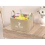 Geyecete Canvas Dog Toy Basket Basket for Dog Toys, Dog Blanket, Dog Clothes Storage - 30cms (12in) x 20cms (8in) x 20cms (8in)