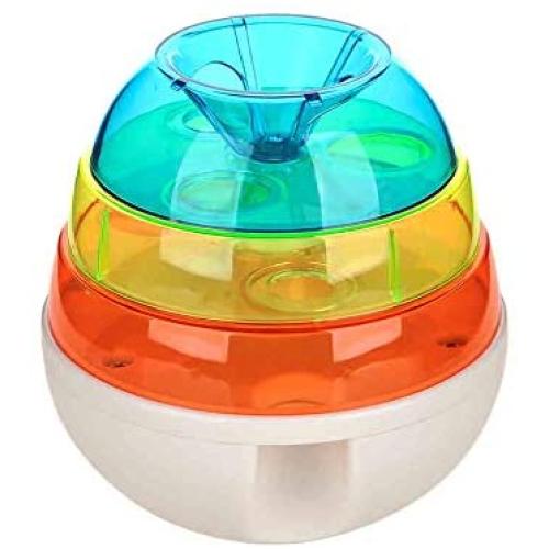 JMXAFMY Dog Pet Cat Treat Dispenser Ball Toy Interactive Treat Cat Toys Activity Snackball Tumbler Design