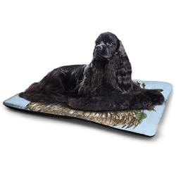 Extra Large Dog Pet Bed Pad Funny Hippie Eagle Owl Roses Wreath Bird Animals Fleece Dog Bed Mattress For Large Dogs Cats Pig Non-Slip Waterproof Pet Mat Dog Pads For Cars, Dog Crate Kennel, Rectangle