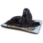 Extra Large Dog Pet Bed Pad Funny Hippie Eagle Owl Roses Wreath Bird Animals Fleece Dog Bed Mattress For Large Dogs Cats Pig Non-Slip Waterproof Pet Mat Dog Pads For Cars, Dog Crate Kennel, Rectangle