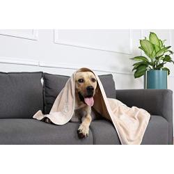 Uvoguepaw Bath Towel for Dog Pets Gifts Accessories and Supplies for Cleaning Puppy Microfiber Size 2847 for Small, Medium and Large Pets