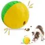 Dog Treat Ball 4.7'', Giggle Mentally Stimulating Dog Toys Squeaky, Interactive Dog Toys Puzzle, Wobble Wag Giggle Dog Ball IQ Capacity 200ML