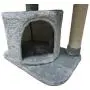 FISH&NAP Cat Tree Cat Tower Cat Condo Sisal Scratching Posts with Jump Platform and Cat Ring Cat Furniture Activity Center Kitten Play House Grey