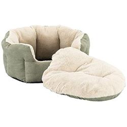 Sleep Zone Reversible Cushion Pet Bed - Pet Bed for Cats and Small sized Dogs - Attractive, Durable, Comfortable, Washable by SPOT